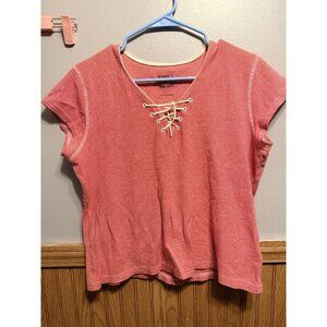 Faded Glory Red Women’s Short Sleeve Size Large